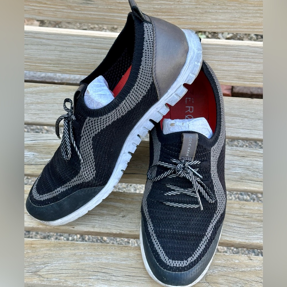 Cole Haan Woman’s Black and Gray Athletic Sneakers